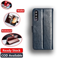 Xiaomi Mi A3 Mi CC9e M1906F9SH M1906F9SI Vintage Classic Leather Wallet Folio Phone Case Flip Notebo