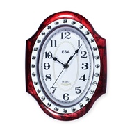 ESA Jam Dinding Vintage Classic Bentuk Oval 6720