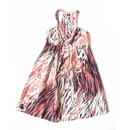 4WYS S7 Silk Cotton Large V-Neck Dress Foreign Trade Women's Clothing S7
