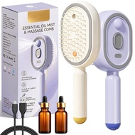 ElectricSprayAirCushionMassageComb,Spray&MassageHairBrushwithwaterspray,3-in-1ElectricMistSprayHairB