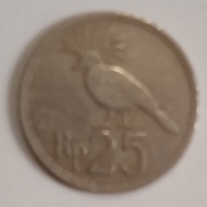 uang koin 25 rupiah silver