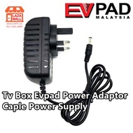 Tv Box EVPAD Power Adaptor DC AC Caple Kabel Power Supply Cable Adapter 3 Pin Charger Tbox Charge Electric 易播电视机盒充电器