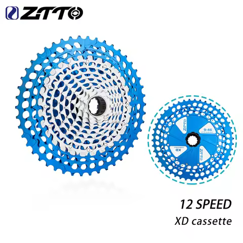 ZTTO Ultimate MTB 12 Speed 10-51T XD Cassette 12S 9-50T 10-46T XD Blue Sprocket Ultralight 12 Speed 