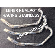 STAINLESS RACING EXHAUST CONNECTION NECK CB NEW LED CB150 R CBR VERZA CB OLD KARISMA SUPRA X125 HIGH