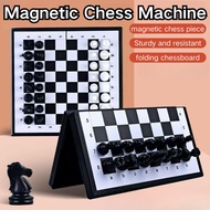 Magnetic Folding Travel Chess Set | Portable Chess Board with Full Game Pieces | Kids & Family Strat