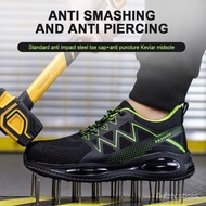 Ready Stock Ultra-Light Safety Shoes Anti-smashing Anti-piercing Breathable Men Women Work Shoes Safety Shoes Steel Toe-toe Anti-scalding Work Shoes Low-Top Safety Shoes Protective