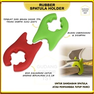 Rubber Spatula Holder | Spatula Holder | Pot Handle Spatula Stand | Pot Handle Clamp | Pot Lid Holde