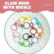 Claw Hook with 3cm Buckle Ring for DIY Keychain Accessory Materials * 5 Pieces