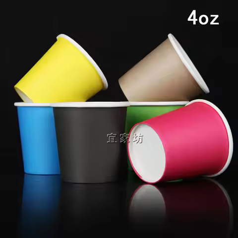 4oz disposable cups thick tasting concentrated color tasting cup coffee paper cup for coffee 100ml p