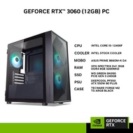 NVIDIA® Gaming PC ASUS GeForce RTX™ 3060 (INTEL i5 12th Gen / RYZEN 5 5000 Series / 8GB RAM)