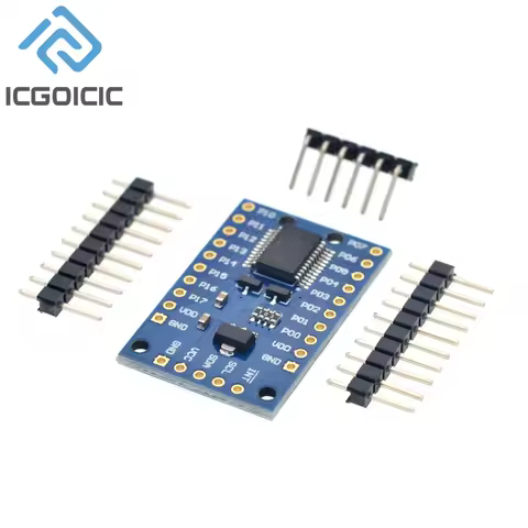 PCF8575 Module Expansion IO Port Expander Board DC 2.5-5.5V I2C Communication Control 16 IO Ports Fo