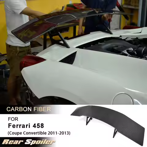 Car Rear Trunk Spoiler Wings for Ferrari 458 Coupe Convertible 2011-2013 GT Racing Rear Spoiler Boot