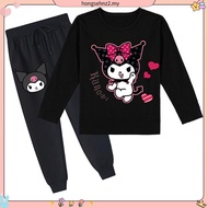 Sanrio Kuromi 160/170 (Age13+) Kids Pyjamas Set 100%Cotton Adult Pyjamas Baju Tidur Dewasa Perempuan