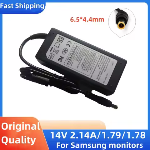 14V 2.14A 30W Monitor AC Adapter Charger Power Supply For Samsung S19B150N S19B150N S19B360 14V2.14A
