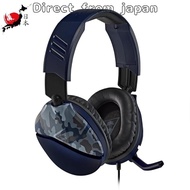 Turtle Beach Gaming Headset Lightweight 230g Headphone PS5 PS4 Switch Xbox Phone Wired 3.5mm Flip Mute Mic Recon 70 Blue Camo Camo Domestic