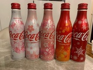 Coca cola 全新 日本版  鋁樽可囗可樂 櫻花 聖誕 雪花 車仔  hotwheels Tomica Bearbrick