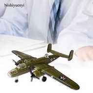 Nishiyuenyi 1:200 B25 Aircraft Model Souvenir Mini Plane for Office Living Room Cabinet