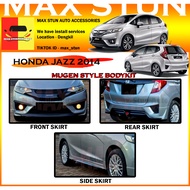 HONDA JAZZ 2014-2016 MUGEN FULL SET BODYKIT MG BUMPER SKIRT LIP HONDA FIT JAZZ GK GK5 FRONT SKIRT SI