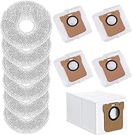 6 Pack Microfiber Mop Pads + 4 Pack Dust Bags for Dreame L40 Ultra/L10S Ultra/ L10S Ultra Gen2/X40 U