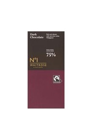 ⭐️減至$12 ---> WAITROSE 75% 馬達加斯加黑朱古力 Dark Chocolate 100g