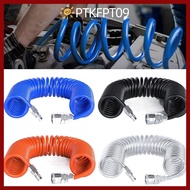 PTKFPT09 Air Compressor Hose Tube, Flexible PU PU Air Compressor Hose, Scalable Spring Tool With Con