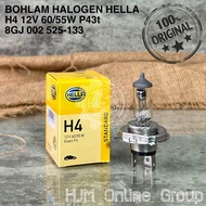 BOHLAM LAMPU HALOGEN H4 P43T HELLA ORIGINAL - 12V 60/55W - 12V 100/90W - 24V 100/90W - 24V 75/70W