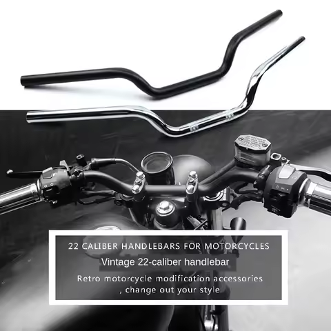 22mm Caliber Universal Motorcycle CNC Handlebar Motor Motorbike Aluminum Alloy Handlebars Moto Scoot