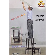 TKTT 3V Mitta 3 Tier Foldable Step Stool Ladder Stool Metal Chair Keep Step Stool High Kerusi Tangga