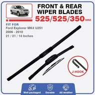 Front Rear Windscreen Wiper Blades For Ford Explorer U251 MK4 2006 2007 2008 2009 2010 Windshield Wi
