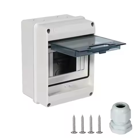 PC Plastic IP65 Waterproof Fuse Boxes with Terminal DIN Rail Distribution Box HT Series Junction Box