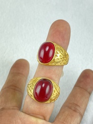 NHẪN NAM TITAN MẠ VÀNG 24K SÁNG BÓNG LẤP LÁNH