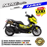 DECAL NMAX KUNING HITAM/NMAX NEW/NMAX OLD/DECAL NMAX 2021 FULL BODY