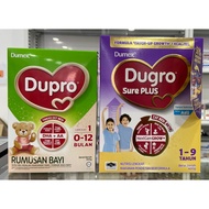Dumex Dupro Langkah 1 (0-12 Bulan) 300g / Dugro Sure Plus 1-9 Tahun 600g Susu Formula Bayi Baru Lahi