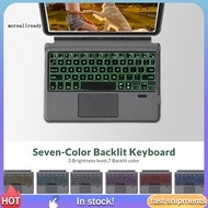  Tablet Keyboard with Trackpad Tablet Keyboard for On-the-go Use Wireless Bluetooth Keyboard Protective Case for Microsoft Surface Go 1/2/3/4 Colorful Backlight Slim