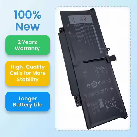 New JHT2H 0HRGYV 7.6V 52Wh Laptop Battery For Dell Latitude 7310 7410 HRGYV X825P 4V5X2 7CXN6 P34S00
