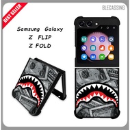 Hardcase Casing Cover Samsung Galaxy Z Flip Fold 5 4 3 5G Custom Dollar Bape SB1192
