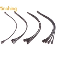 [TinCh-t] 1Pc Fan Splitter Cable 4pin Adapter Cable 1 to 1 2 3 4 Computer CPU Fan Splitter PC Fan Ex