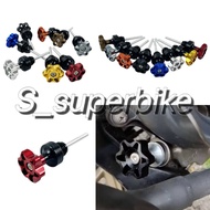 UNIVERSAL YAMAHA ALLOY 4T CAP LEVEL GAUGE METER MINYAK HITAM OIL COVER ENJIN ENGINE SCREW SKRU Y16ZR