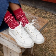 Keds PARK LEATHER 質感厚底皮革休閒鞋 冰川白 WH68784