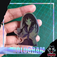 Anime Hologram Sticker Hyouka Eru Chitanda
