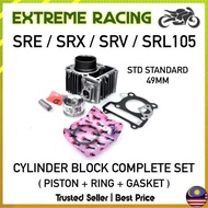 Cylinder Block Set STD Standard Yamaha SRE105 SRX105 SRV105 SRL105 SRE SRX SRV 105 Blok Kit Piston R