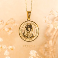 QUINTAS ™ Holy Padre Pio Medallion Necklace (With FREE Jewelry Gift Box)