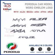 PERODUA WORDING LOGO / MYVI LOGO /AXIA LOGO/ ARUZ LOGO/ ALZA LOGO / BEZZA LOGO / ATIVA LOGO