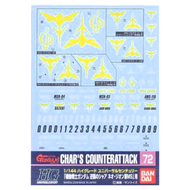 BANDAI 鋼彈水貼紙 072 1/144 逆襲的夏亞 系列專用 II 吉翁軍 VER
