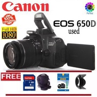Canon Dslr 650D Camera kit len (Used) like new Only