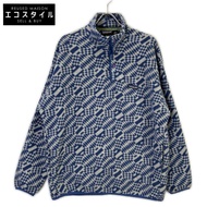 Patagonia 25462，1998 年款，灰色 x 藍色 Synchilla 抓絨外套，L 碼 [二手]
