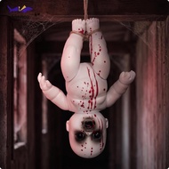 Simhoa Bloody Haunted Doll Gothic Haunted Doll with Rope Horror