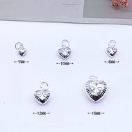 S925 Genuine Silver Love Pendant Necklace Set925純銀Love項鏈組 Set Rantai Leher+Loket Buah Love