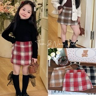 CV11-[tomnaukids] A-line evening dress with elastic band at the back and protective pants inside for