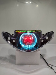 LAMPU DEPAN LED PROJI BILED VEGA R NEW SEMI ALA BILED